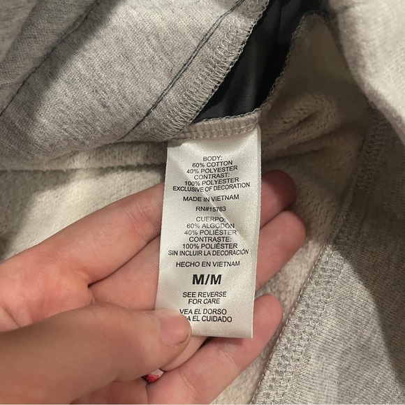 Champion Pullover 1/4 Zip Hoodie Grey Two Toned Pockets Men’s Sz Medium Cotton - Picture 6 of 11